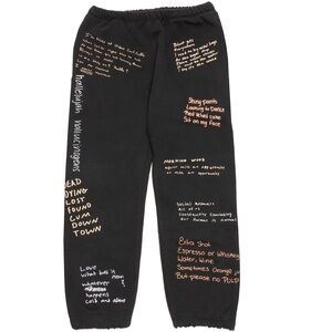 Pleasures Remote Sweatpants Black Size Medium M